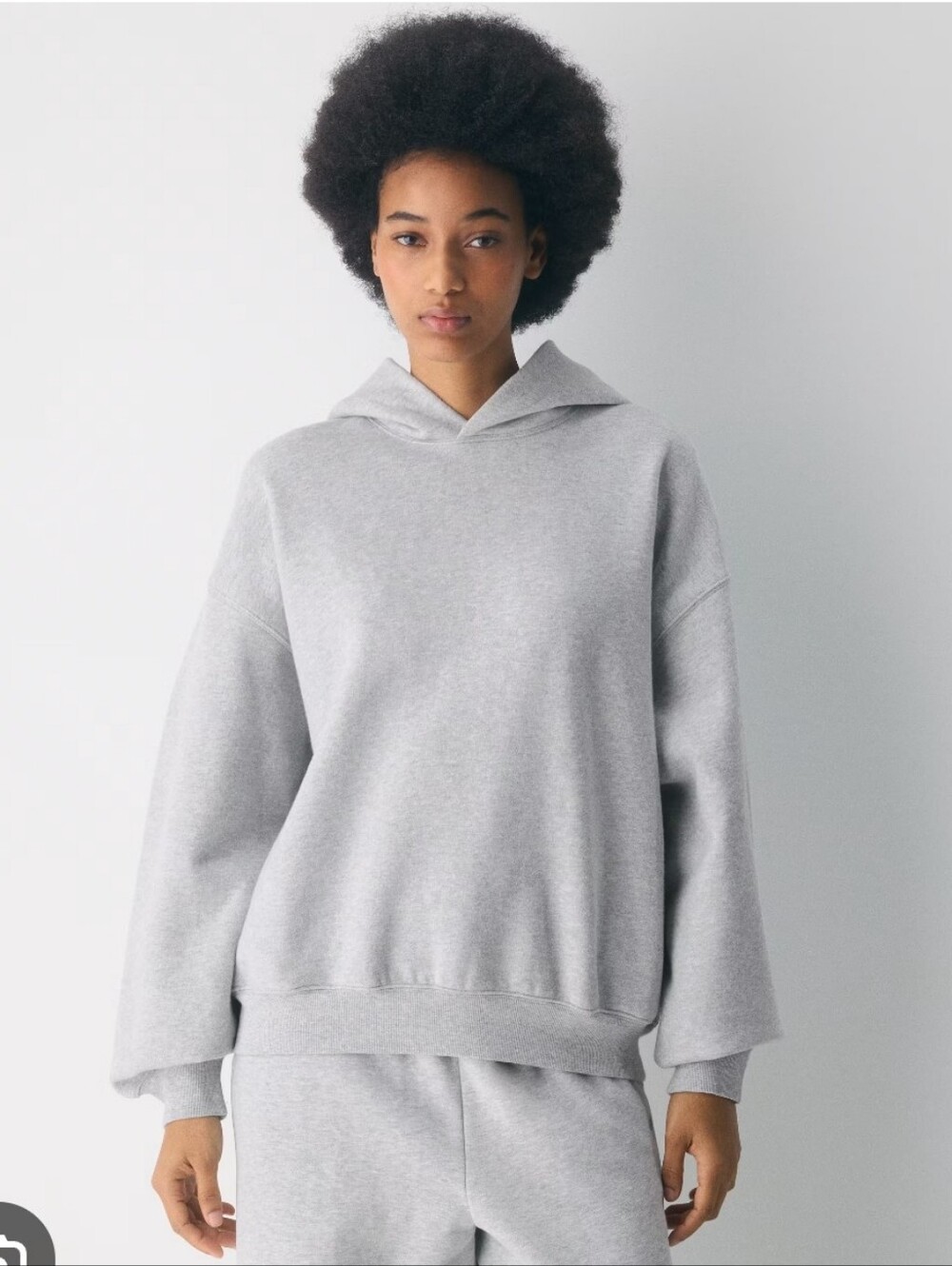 Aritzia Sweatfleece Grey Hoodie Medium